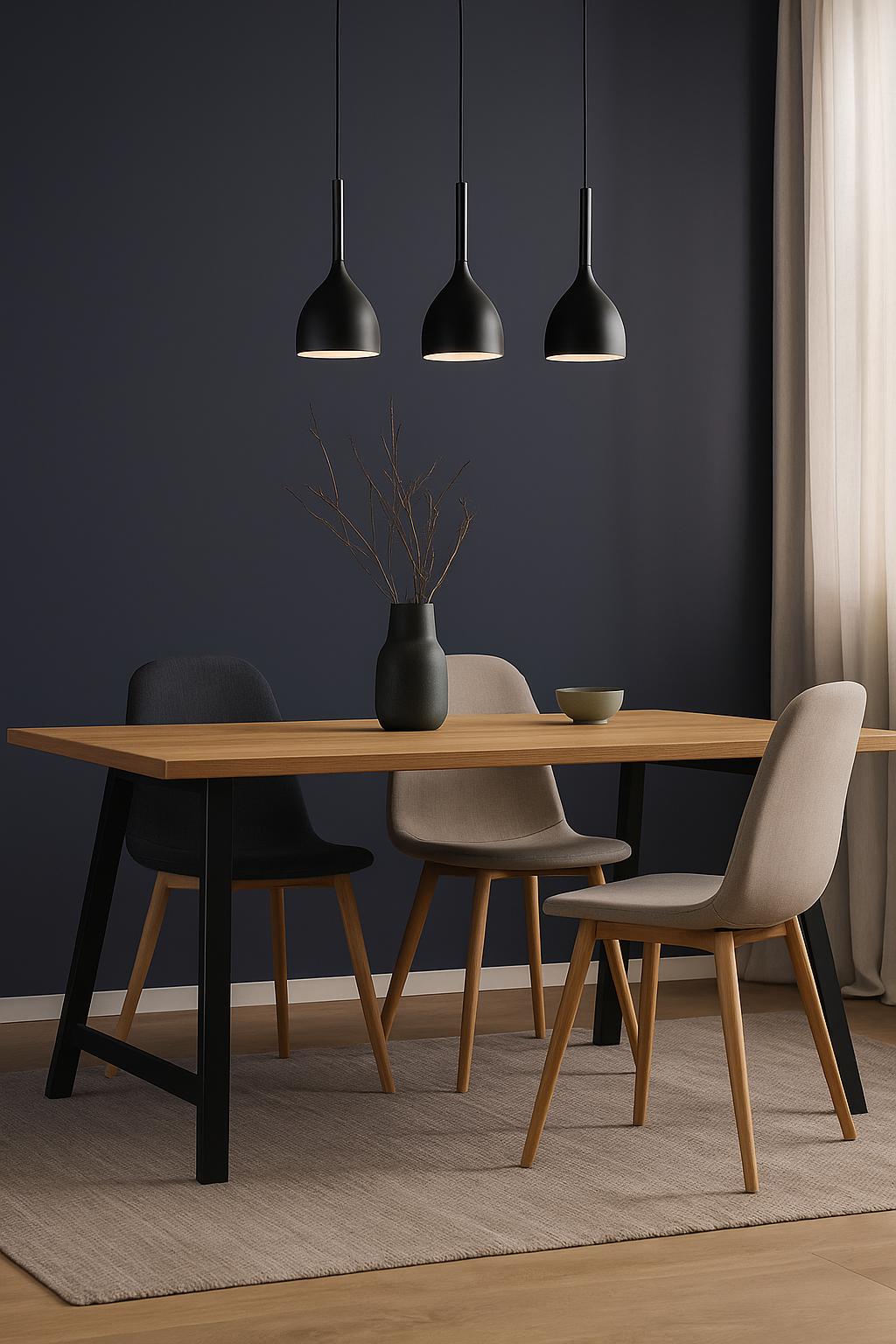 Colgante Nordica negra
