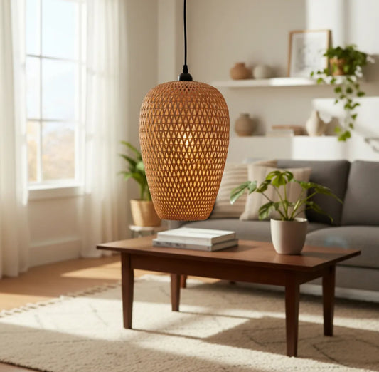 Pantalla colgante de bambú -Aura