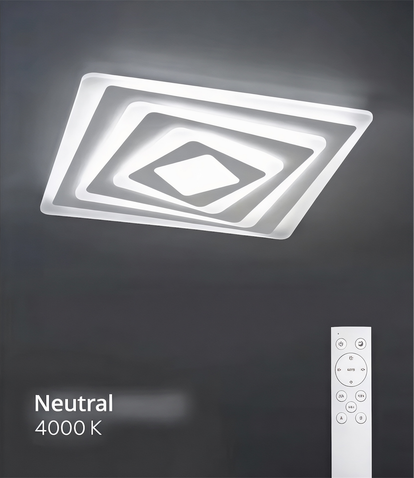 Plafón LED NEXO 49x49 cm con Control Remoto