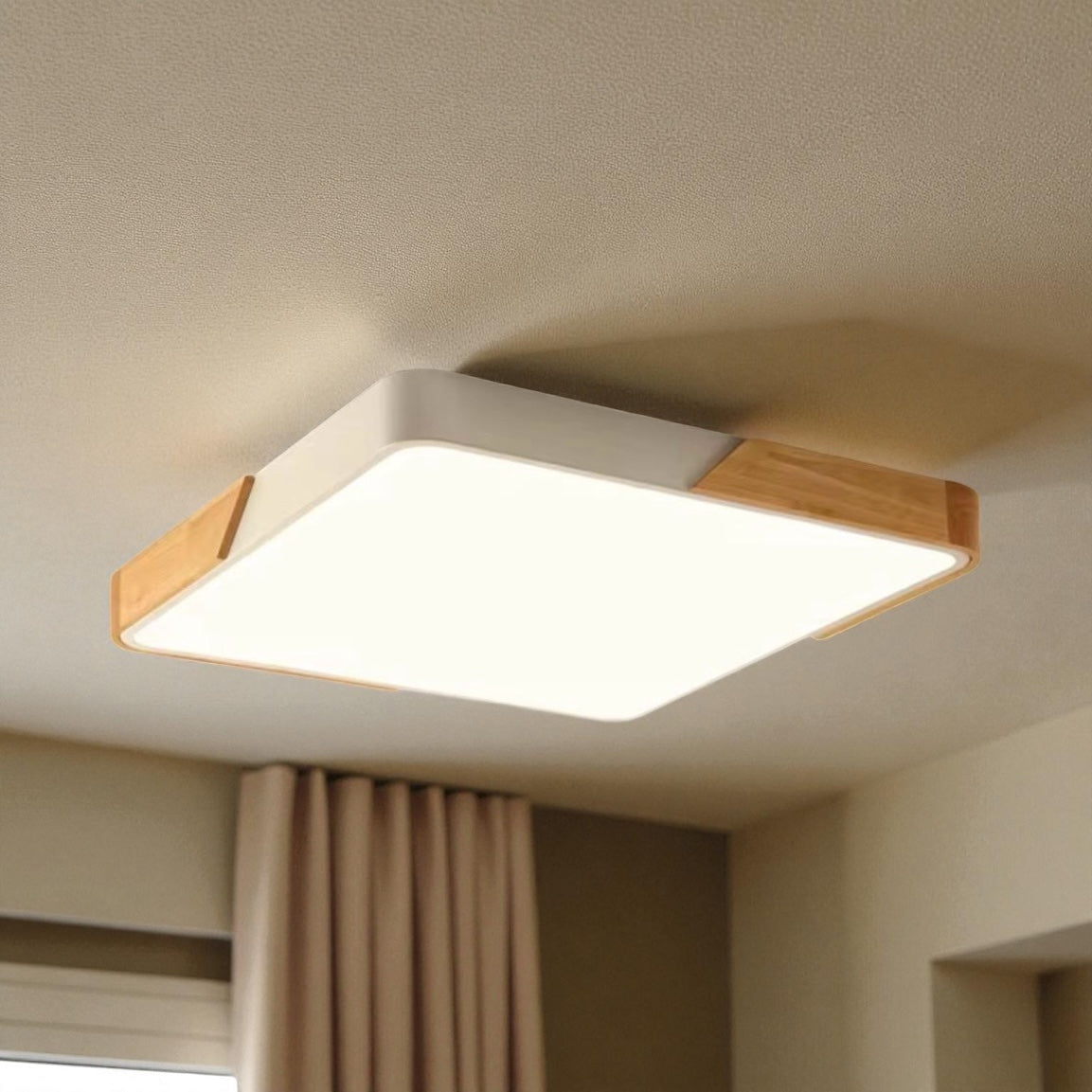 Plafon Nordico 40cm con control - Cuadrado 24w