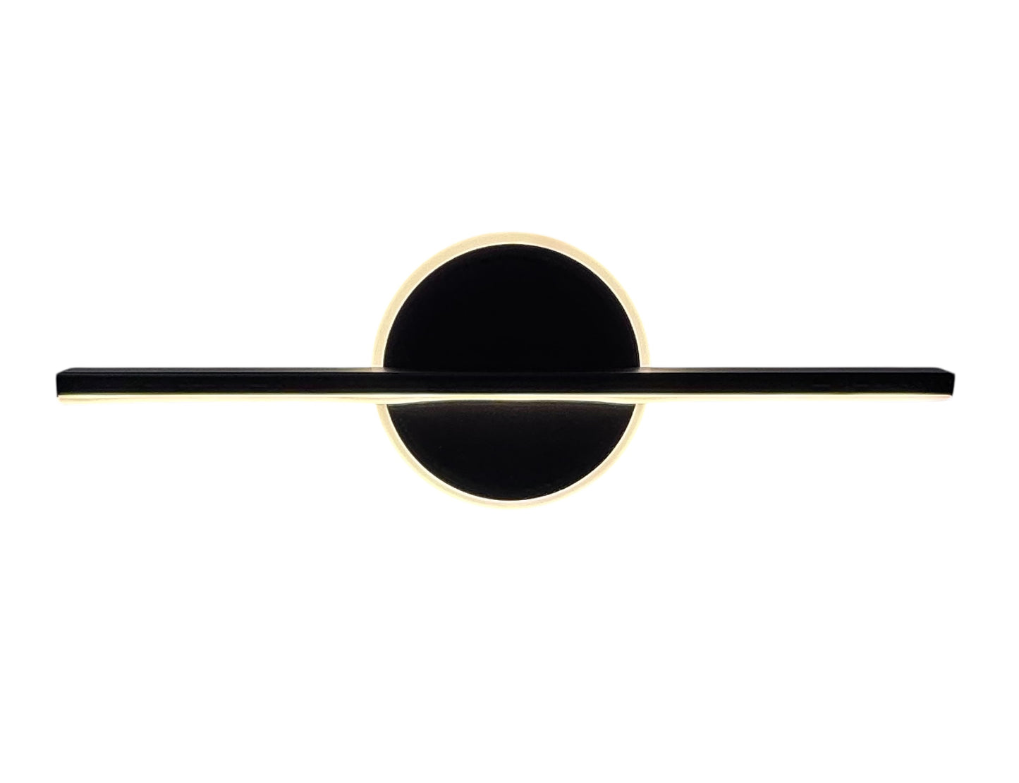 Aplique de pared LED negro – 40 cm (10W)