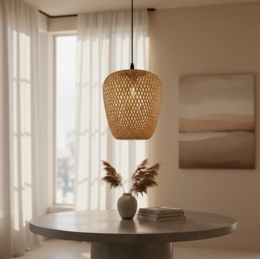 Pantalla colgante de bambú -Aura 25cm