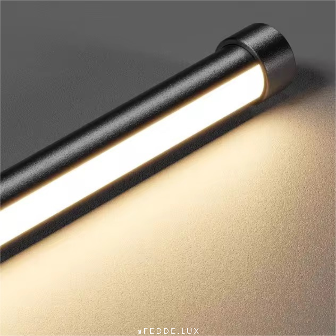 Lámpara de pie minimalista luz cálida, fría y neutra.
