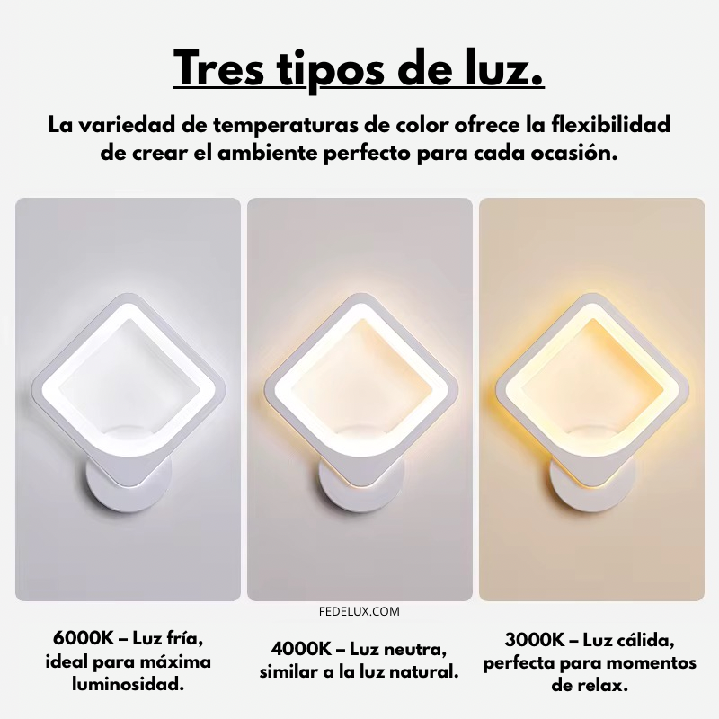 Luminaria de pared en color blanco