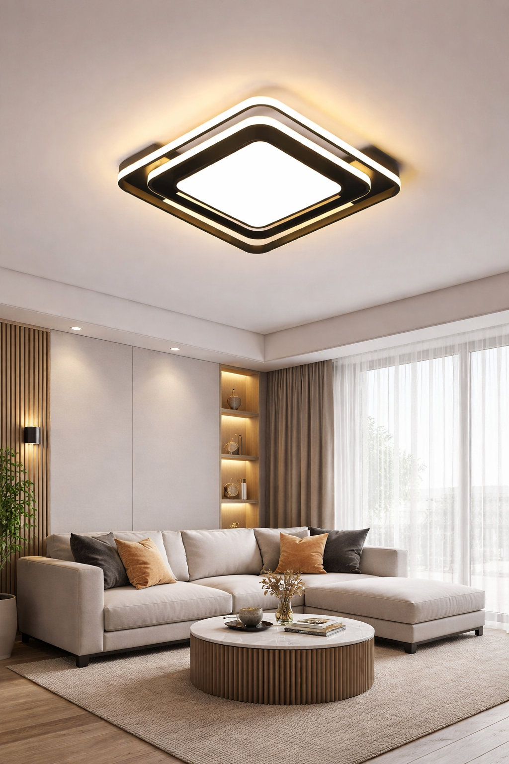 Plafón LED 32W - 45 cm con control remoto