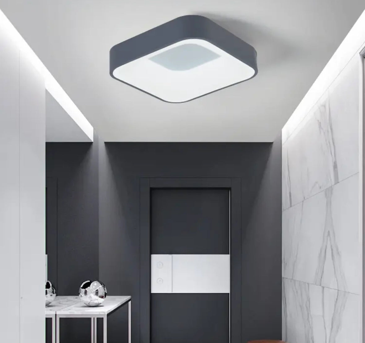 Plafón moderno Gris