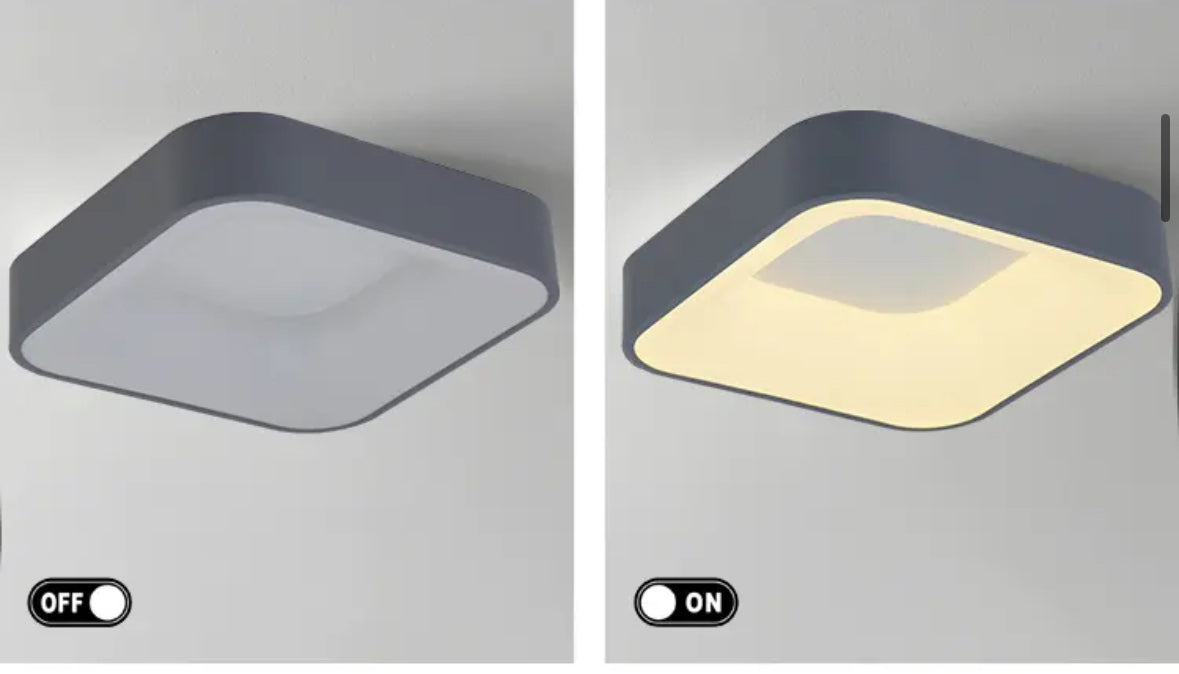 Plafón moderno Gris
