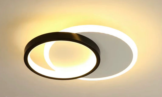Plafon led redondo doble 23x20 cm