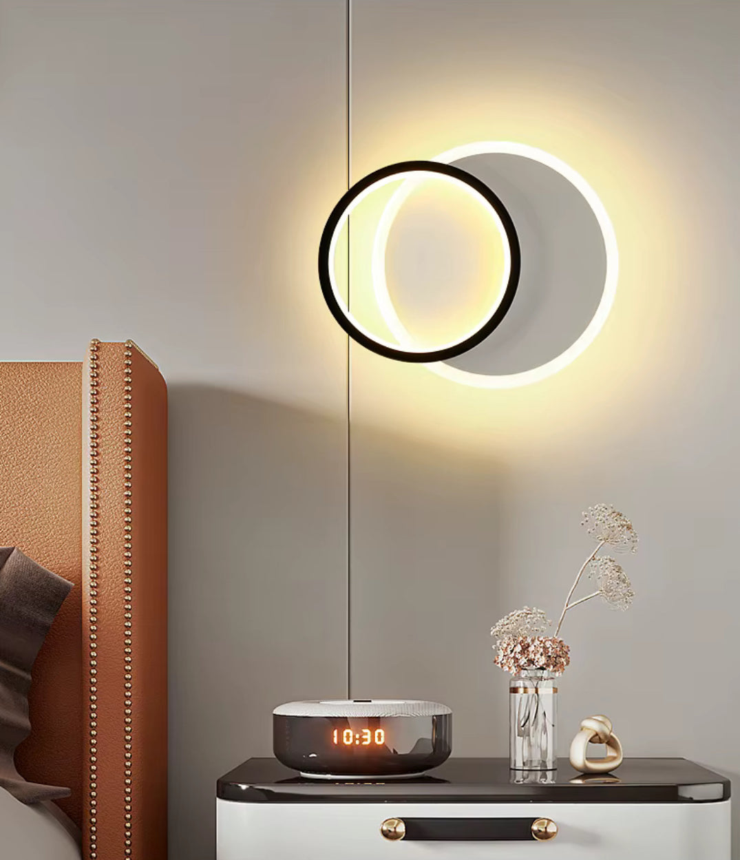 Plafon led redondo doble 23x20 cm