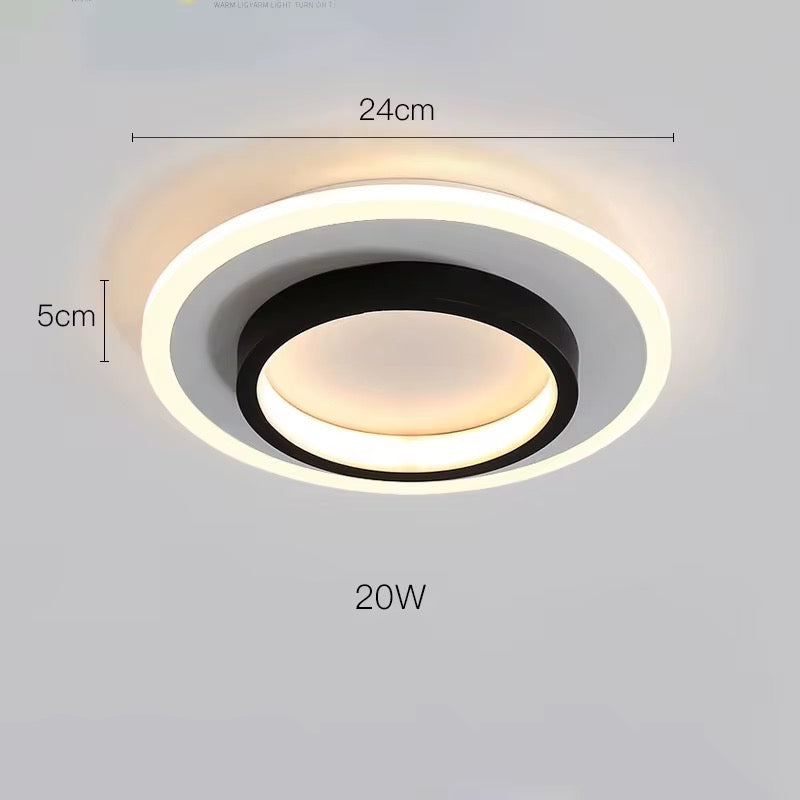 Plafon led redondo 24x5 cm