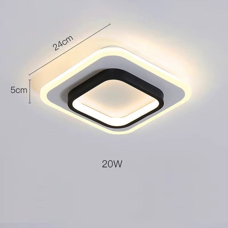 Plafon led cuadrado 24x5 cm