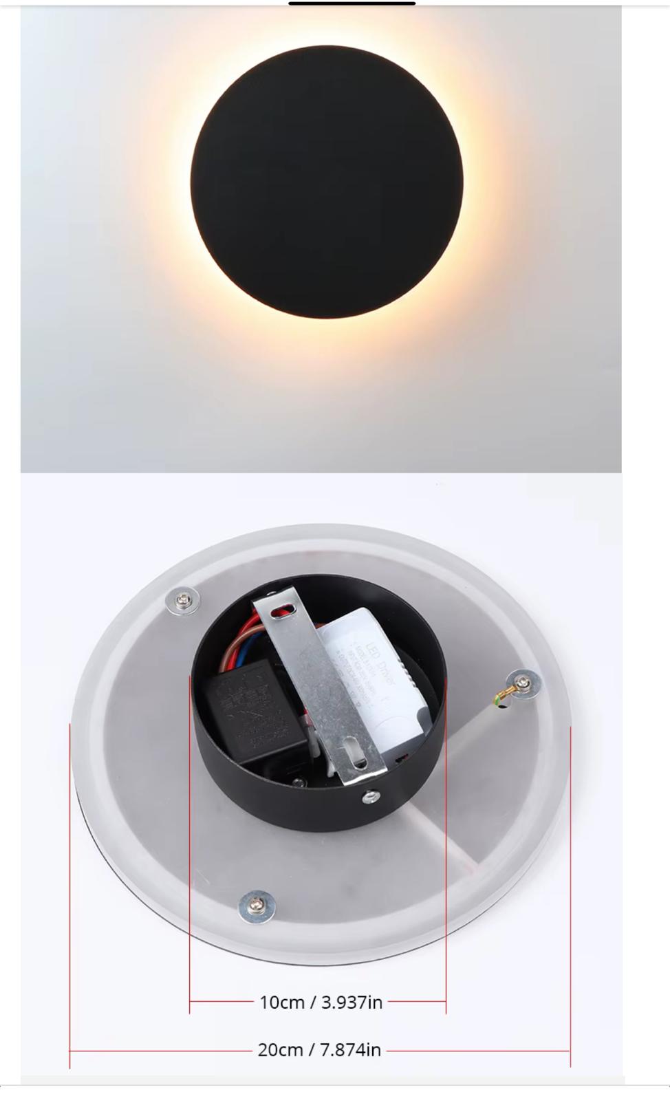 Eclipse de pared 15 cm.