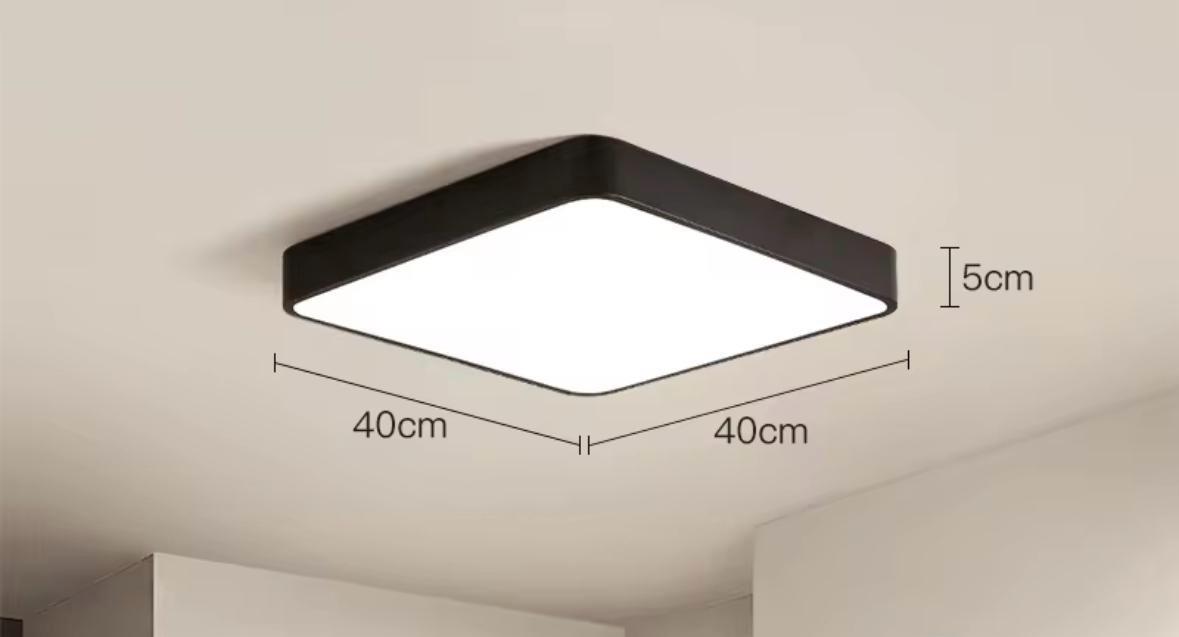 Plafon moderno cuadrado 40 cm con control remoto