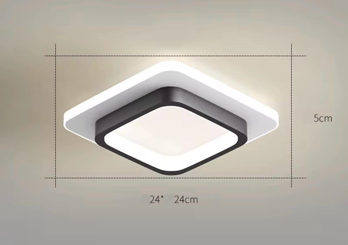 Plafon led cuadrado 24x5 cm
