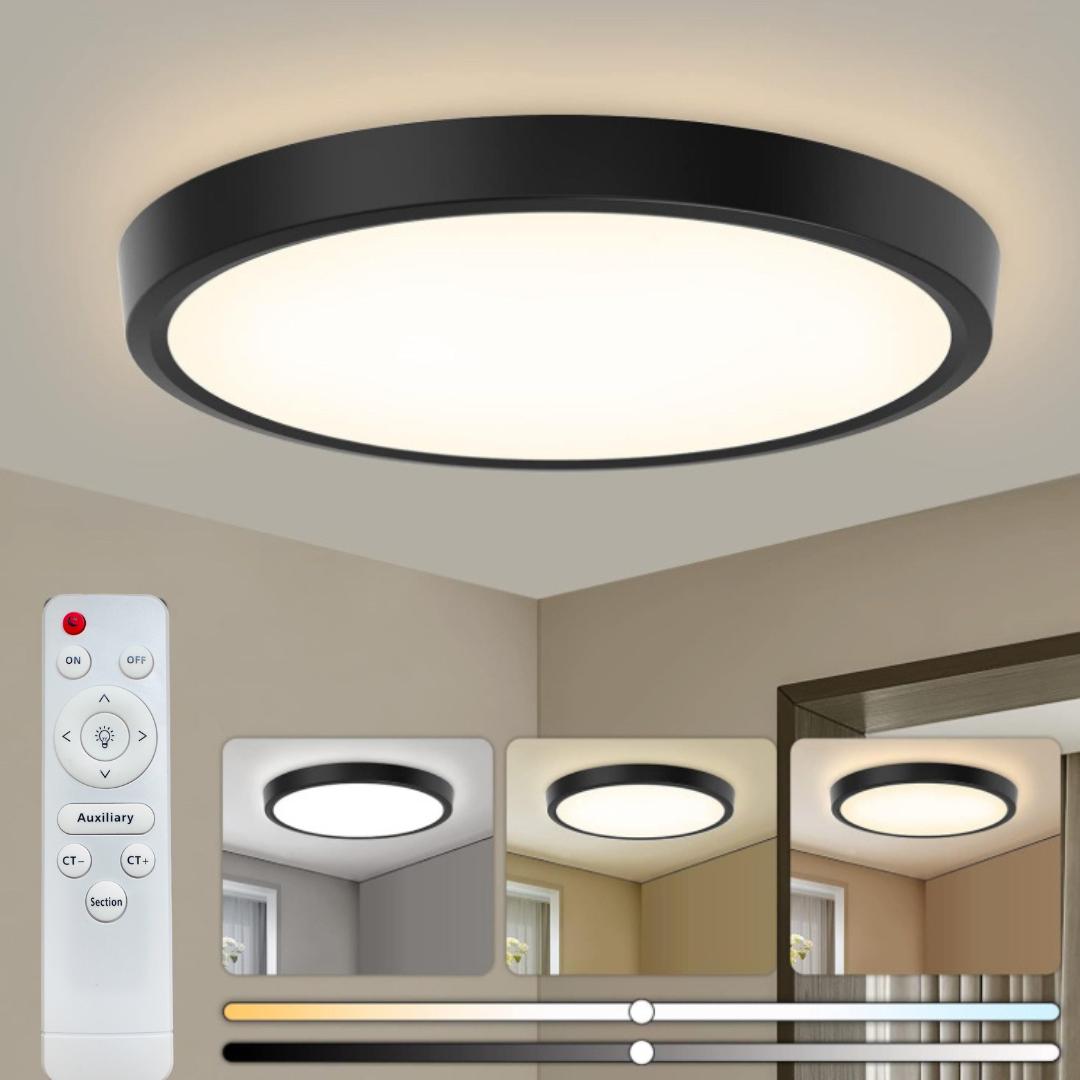 Plafon moderno redondo 30 cm con control remoto