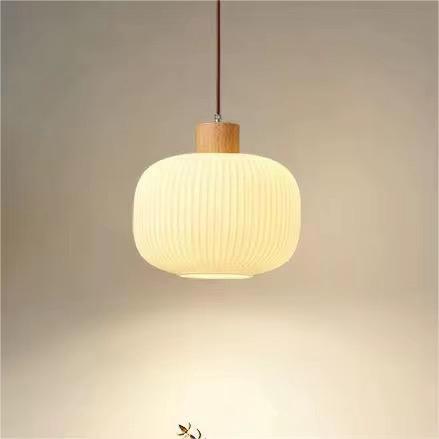 Colgante vidrio y madera - Nara