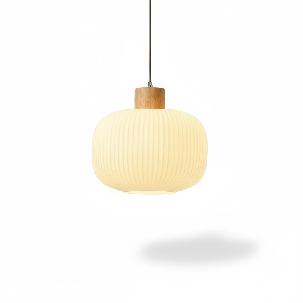 Colgante vidrio y madera - Nara