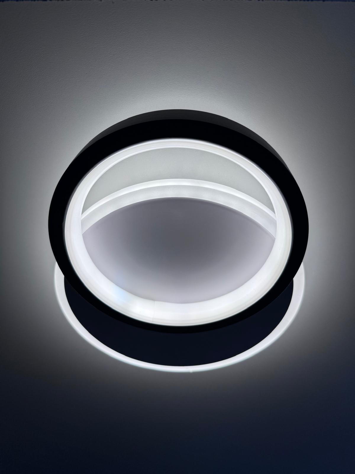 Plafon led redondo doble 23x20 cm