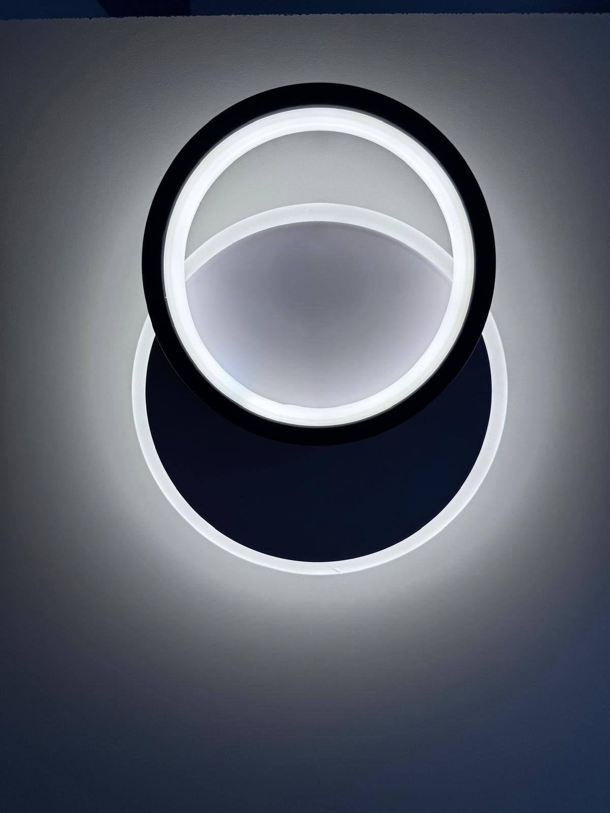 Plafon led redondo doble 23x20 cm